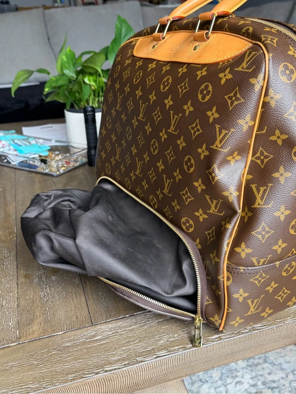 Louis Vuitton Evasion Travel Tote with COA